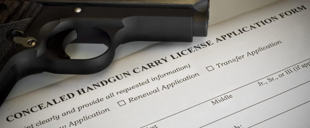a handgun on an application for a ccw permit