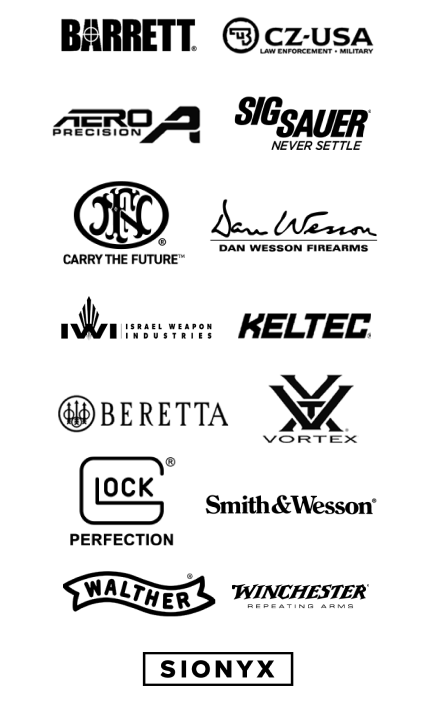 logo of the various gun brands found in the hub gun store
